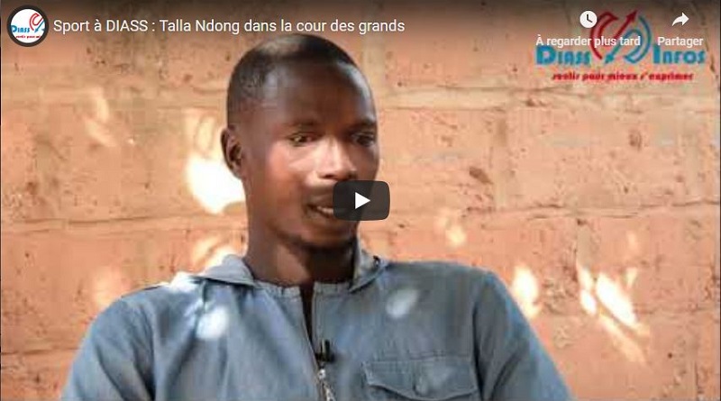 Sport à DIASS : Talla Ndong dans la cour des grands