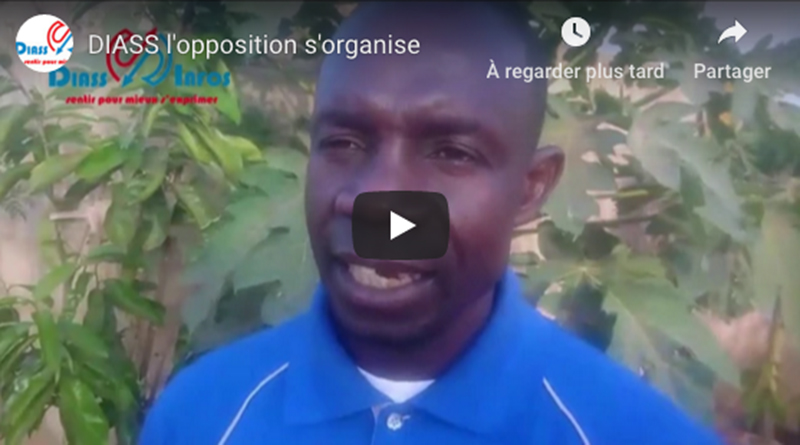 DIASS : l’opposition s’organise