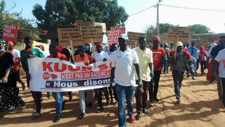 Marche des forces vives de la commune, Diass comme une proie sans défense